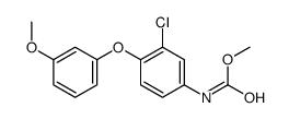 methyl N-[3-chloro-4-(3-methoxyphenoxy)phenyl]carbamate Structure