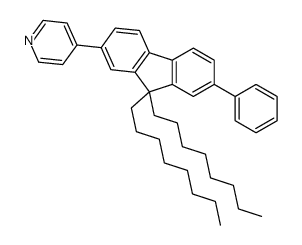 4-(9,9-二辛基-7-苯基-9h-芴-2-基)吡啶结构式