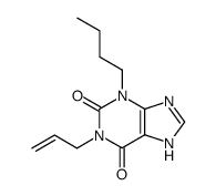 1-Allyl-3-butylbutylxanthine structure