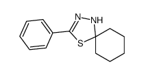 2-phenyl-1-thia-3,4-diazaspiro[4.5]dec-2-ene结构式