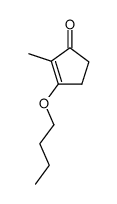 3-butanoxy-2-methylcyclopent-2-en-1-one结构式