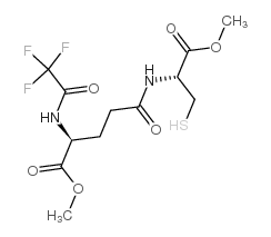 n-(n-trifluoroacetyl-l-g-glutamyl)-l-cysteine dimethyl ester structure