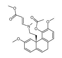 methyl (S,E)-3-((2-(5-acetoxy-3,6-dimethoxyphenanthren-4a(9H)-yl)ethyl)(methyl)amino)acrylate Structure