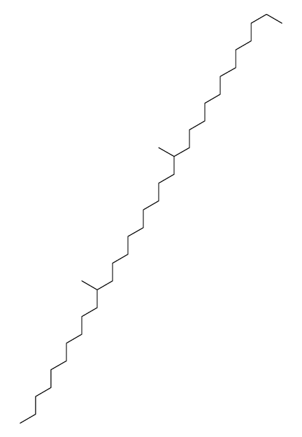 11,21-dimethyltritriacontane Structure