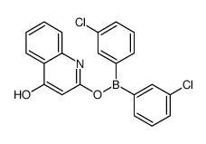 2-bis(3-chlorophenyl)boranyloxy-1H-quinolin-4-one Structure