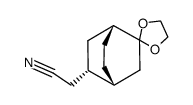 2-(ethylenedioxy)-5-endo-(cyanomethyl)bicyclo(2.2.2)octane Structure