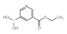 (5-(ETHOXYCARBONYL)PYRIDIN-3-YL)BORONIC ACID Structure