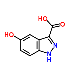 5-羟基-1H-吲唑-3-羧酸结构式