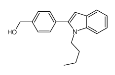 [4-(1-butylindol-2-yl)phenyl]methanol Structure