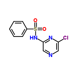 N-(6-Chloro-2-pyrazinyl)benzenesulfonamide结构式