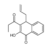 2-hydroxy-3-propanoyl-4-prop-2-enyl-4H-naphthalen-1-one Structure