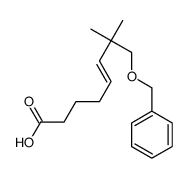 7,7-dimethyl-8-phenylmethoxyoct-5-enoic acid结构式