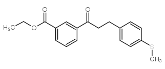 3'-CARBOETHOXY-3-(4-THIOMETHYLPHENYL)PROPIOPHENONE structure