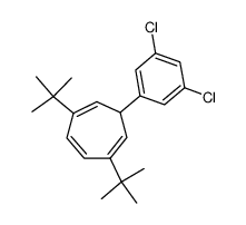 7-(m,m'-dichlorophenyl)-2,5,-di-t-butylcyclohepta-1,3,5-triene结构式