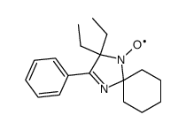 2,2-diethyl-3-phenyl-1,4-diazaspiro[4.5]dec-3-en-1-yloxy Structure