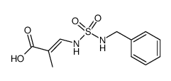 (E)-3-(N'-benzylsulfamido)-2-methyl-2-propenoic acid结构式