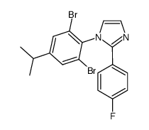 1-(2,6-dibromo-4-isopropylphenyl)-2-(4-fluorophenyl)-1H-imidazole Structure