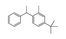 4-tert-butyl-2-methyl-1-(1-phenylethyl)benzene Structure