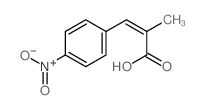 .alpha.-Methyl-p-nitrocinnamic acid structure