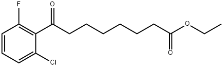 Ethyl 8-(2-chloro-6-fluorophenyl)-8-oxooctanoate Structure