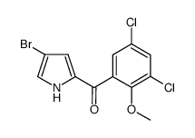 4-bromo-3',5'-dichloro-2-(2'-methoxybenzoyl)pyrrole Structure