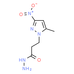 3-(5-METHYL-3-NITRO-PYRAZOL-1-YL)-PROPIONIC ACID HYDRAZIDE structure