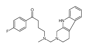 1-(4-fluorophenyl)-4-[methyl(1,3,4,9-tetrahydropyrido[3,4-b]indol-2-ylmethyl)amino]butan-1-one结构式