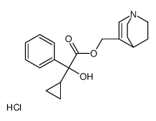 1-azoniabicyclo[2.2.2]oct-2-en-3-ylmethyl 2-cyclopropyl-2-hydroxy-2-phenylacetate,chloride结构式