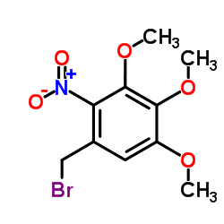 1-(Bromomethyl)-3,4,5-trimethoxy-2-nitrobenzene Structure