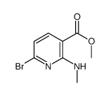 METHYL6-BROMO-2-(METHYLAMINO)NICOTINATE Structure