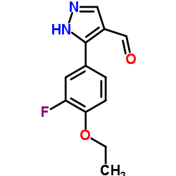 5-(4-Ethoxy-3-fluorophenyl)-1H-pyrazole-4-carbaldehyde Structure