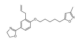 5-{5-[2-Allyl-4-(4,5-dihydro-oxazol-2-yl)-phenoxy]-pentyl}-3-methyl-isoxazole Structure