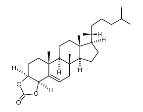 cholest-5-ene-3β,4β-diol cyclic carbonate Structure