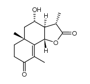 3-oxo-8α-hydroxy-6,11β,7αH-eudesm-4-en-6,12-olide Structure