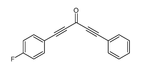 1-(4-fluorophenyl)-5-phenylpenta-1,4-diyn-3-one结构式