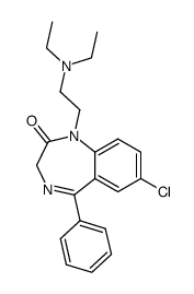 7-chloro-1-(2-diethylamino-ethyl)-5-phenyl-1,3-dihydro-benzo[e][1,4]diazepin-2-one Structure