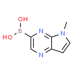 Boronic acid, B-(5-Methyl-5H-pyrrolo[2,3-b]pyrazin-3-yl)- structure