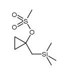 1-(trimethylsilylmethyl)cyclopropyl mesylate Structure