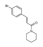 (E)-3-(4-bromophenyl)-1-(piperidin-1-yl)prop-2-en-1-one Structure