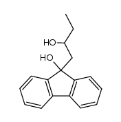 1-(9-hydroxy-9-fluorenyl)-2-butanol结构式