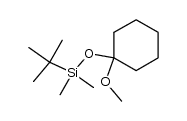 cyclohexanone tert-butyldimethylsilyl methyl ketal结构式