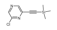 2-chloro-6-[(trimethylsilyl)ethynyl]pyrazine结构式