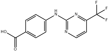 4-{[4-(Trifluoromethyl)pyrimidin-2-yl]amino}benzoic acid结构式