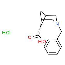 3-BENZYL-3-AZABICYCLO[3.1.1]HEPTANE-6-CARBOXYLIC ACID HYDROCHLORIDE structure