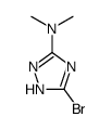 3-bromo-N,N-dimethyl-1H-1,2,4-triazol-5-amine(SALTDATA: FREE) Structure