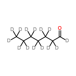 (2H14)Heptanal Structure