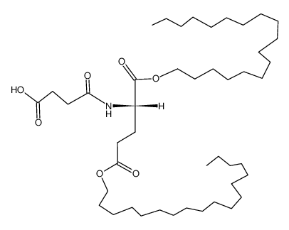 dioctadecyl-N-(3-carboxypropanoyl)-L-glutamate结构式