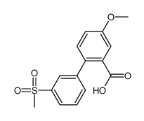 5-methoxy-2-(3-methylsulfonylphenyl)benzoic acid结构式