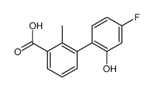 3-(4-fluoro-2-hydroxyphenyl)-2-methylbenzoic acid结构式