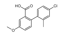 2-(4-chloro-2-methylphenyl)-5-methoxybenzoic acid结构式